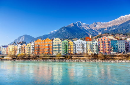 Kleurrijke huisgevel in Innsbruck