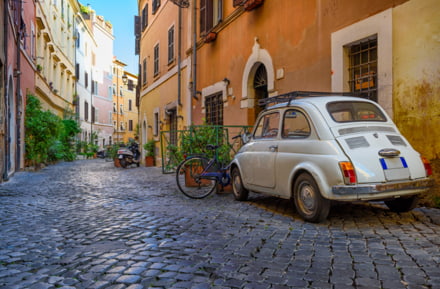 Con un coche de alquiler por Italia