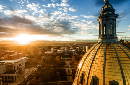 Uitzicht over Denver