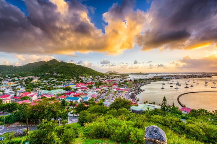 Aussicht über Saint Martin