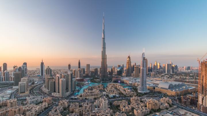 Blick auf Dubai