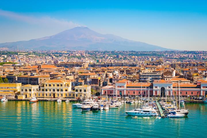 Vista di Catania, Sicilia