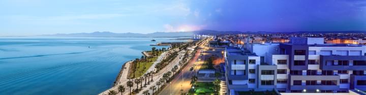 Nador lagune nuit et jour palmier plage maroc oriental