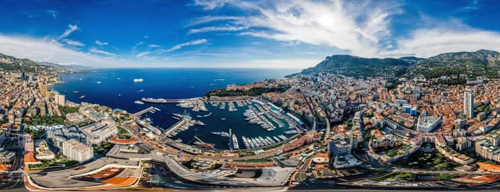 Blick über den Hafen von Monaco