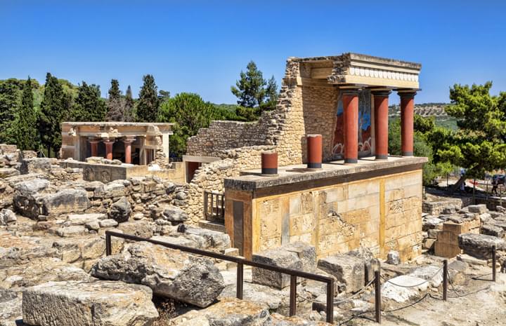 Knossos, Ruinas en Creta