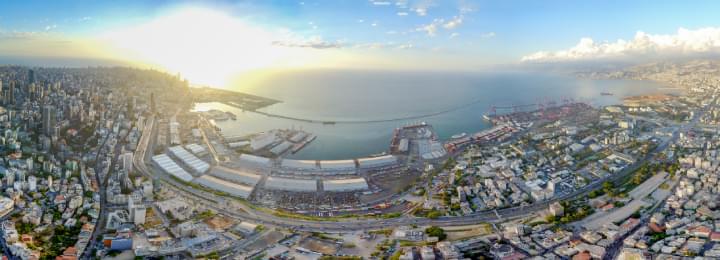 Vista panoramica di Beirut