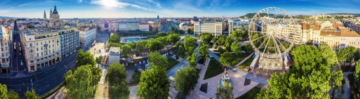 Panoramasicht über Budapest, Ungarn