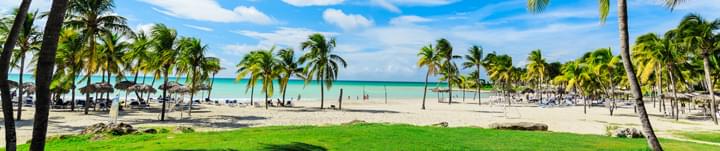 Varadero strand met palmbomen