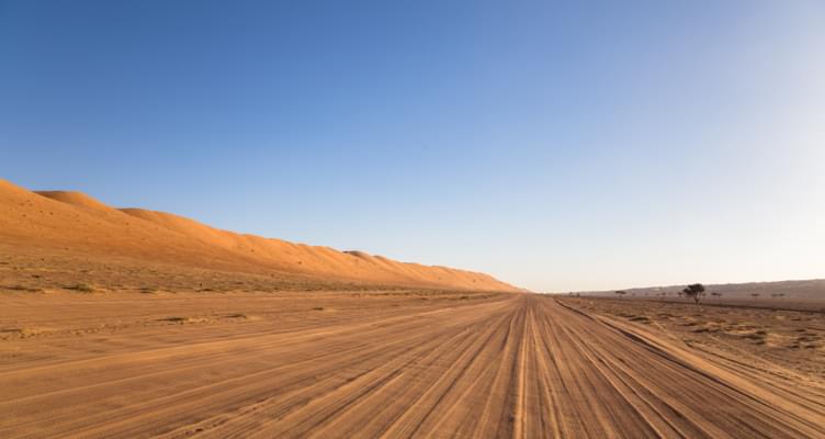 Unterwegs in der Wüste des Oman