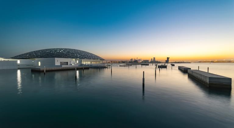 Sonnenuntergang in Abu Dhabi