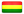 Landesflagge von Bolivien